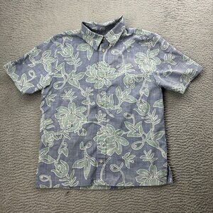 Reyn Spooner Boy's Alfred Shaheen PAREAU Blue Horizon Shirt Size XL